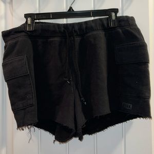 PINK black shorts with pockets. No stains or holes